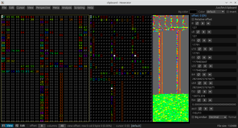 Hexerator - hex editor focused on binary file exploration and aiding ...