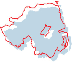 Map of Northern Ireland
