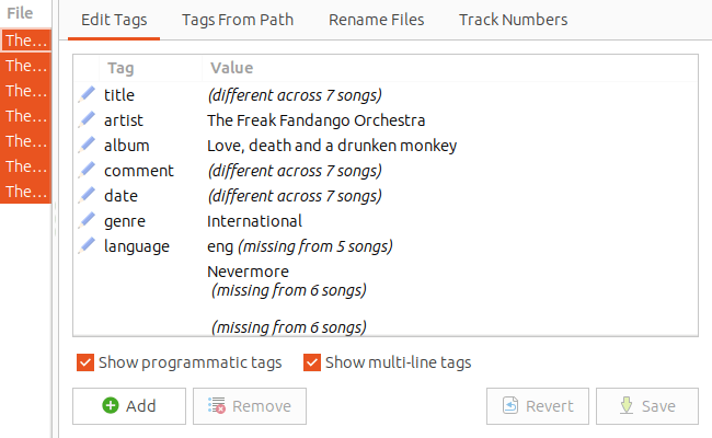 Quod Libet - tag editor