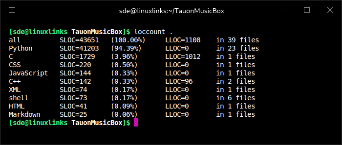 loccount in action