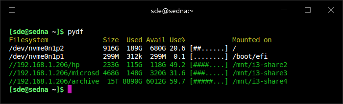 pydf in action
