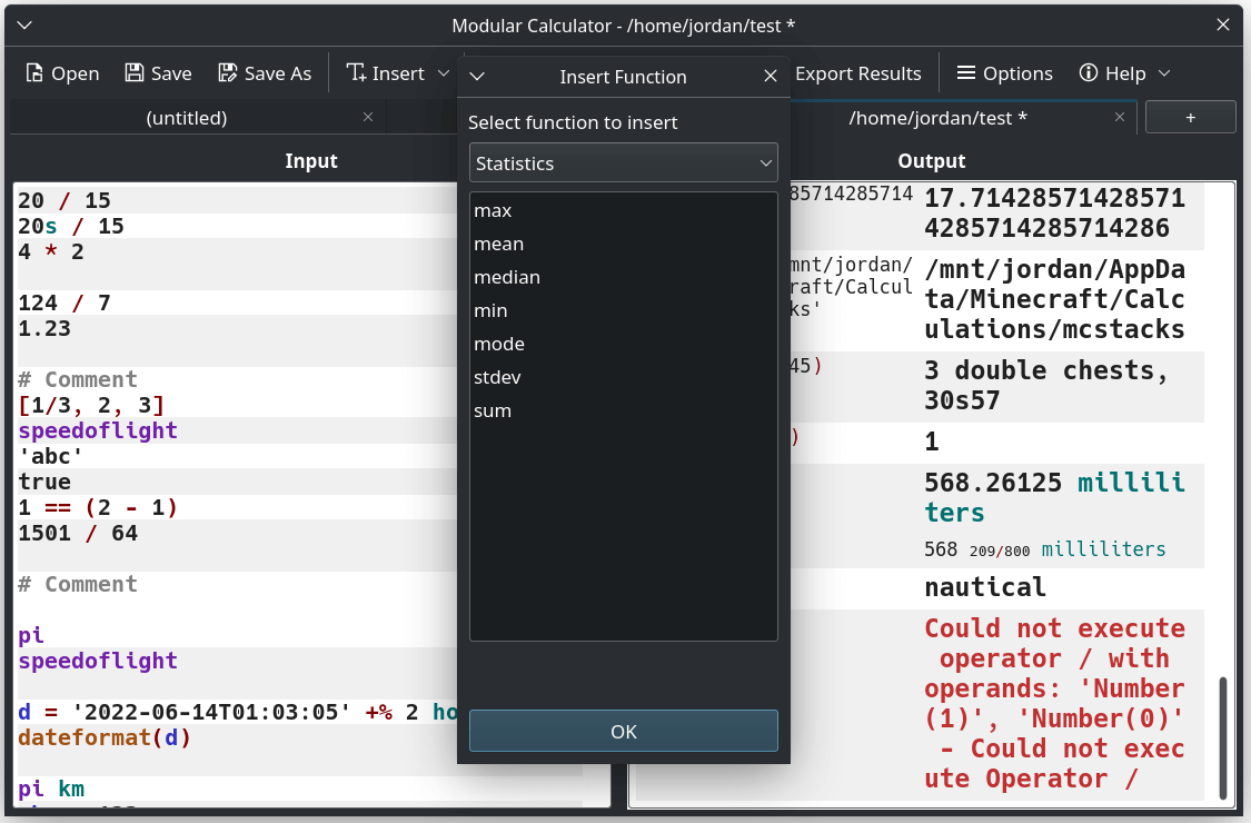 Modular Calculator aimed at scientific, engineering or computing work LinuxLinks