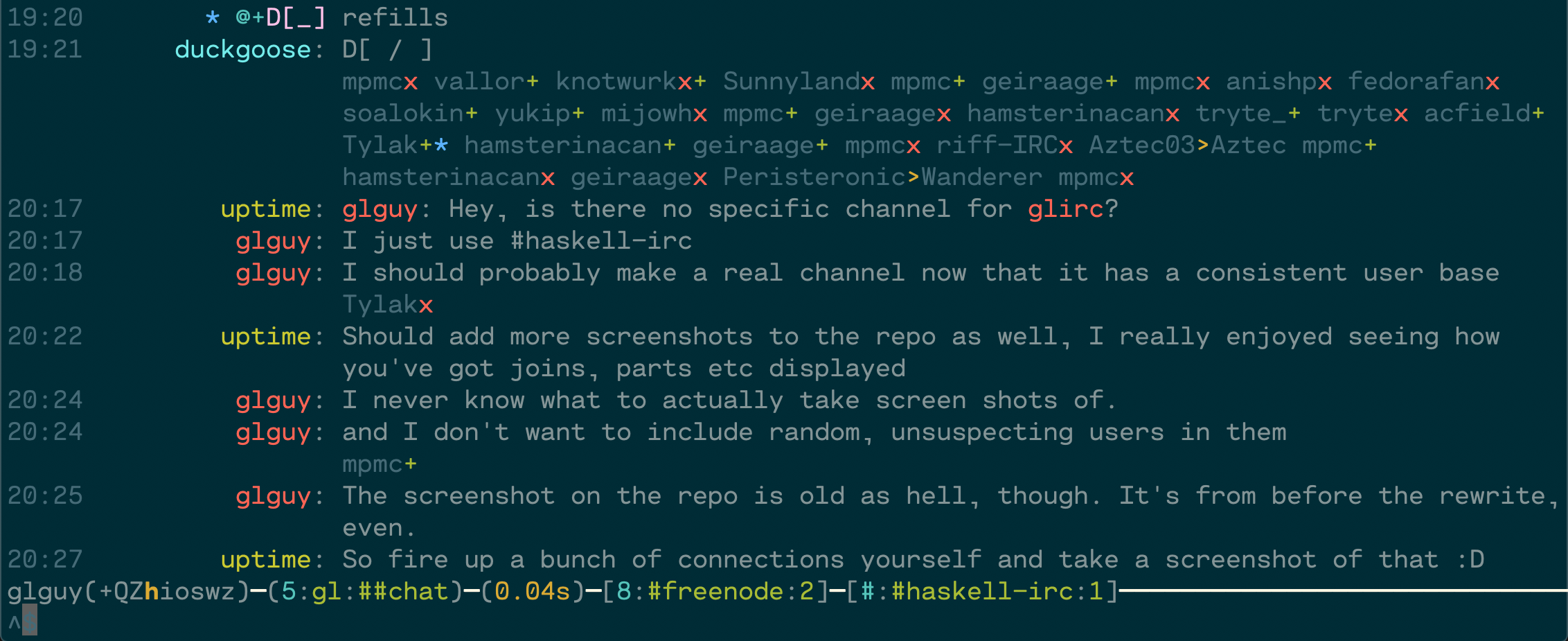glirc in action