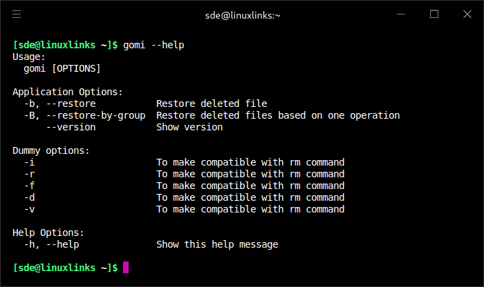 Help for gomi