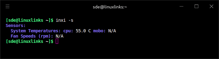 Intel NUC 13Pro - inxi -s