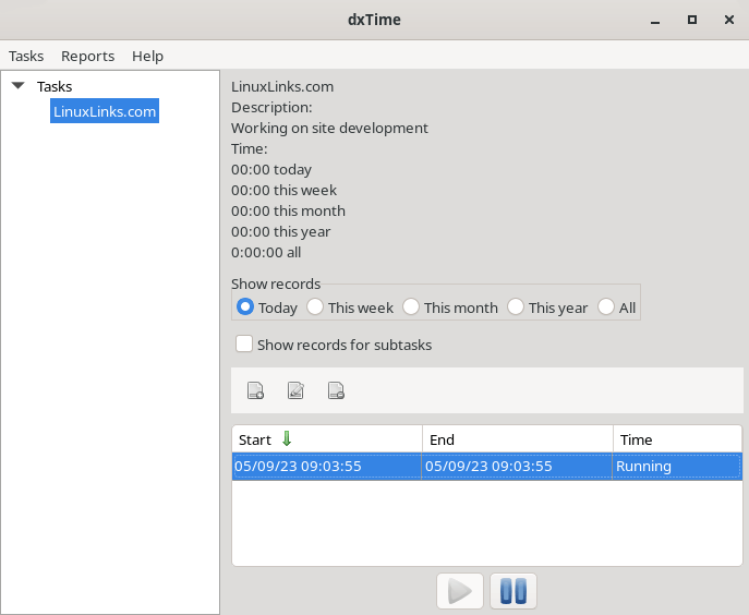 dxtime in action
