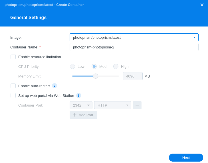 General Settings