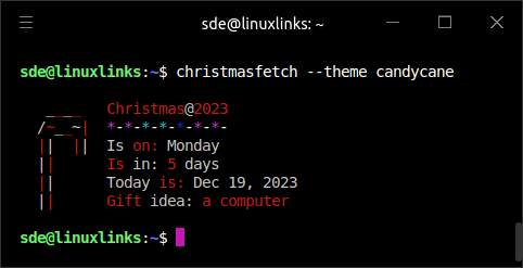 christmasfetch theme