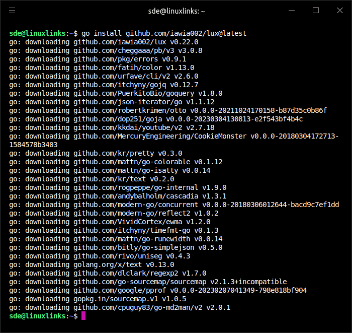 Installing lux