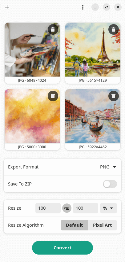 Converting images
