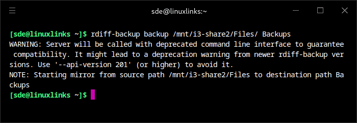 Simple backup