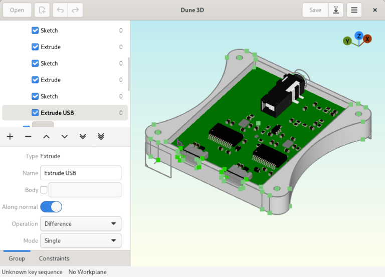 Dune 3D - parametric 3D CAD - LinuxLinks