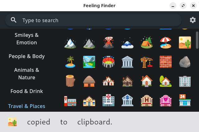 Copy emoji to the clipboard