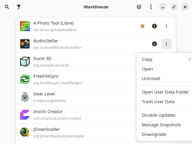 Warehouse in action