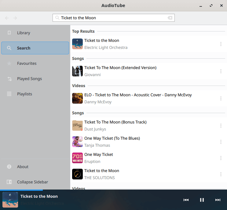 AudioTube in action