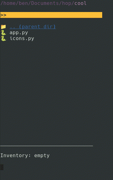 Hop file explorer
