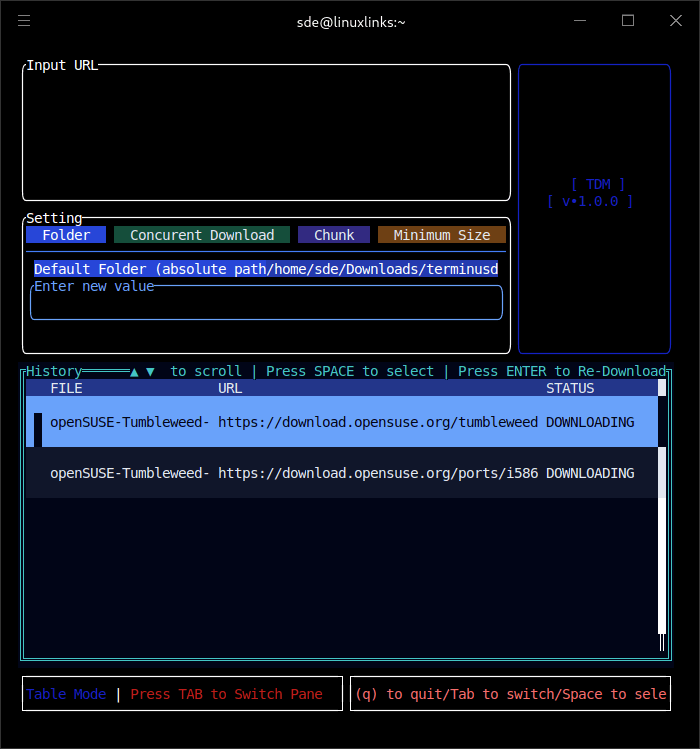 TerminusDM in action