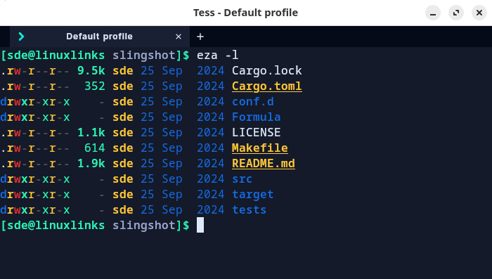 Tess terminal in action