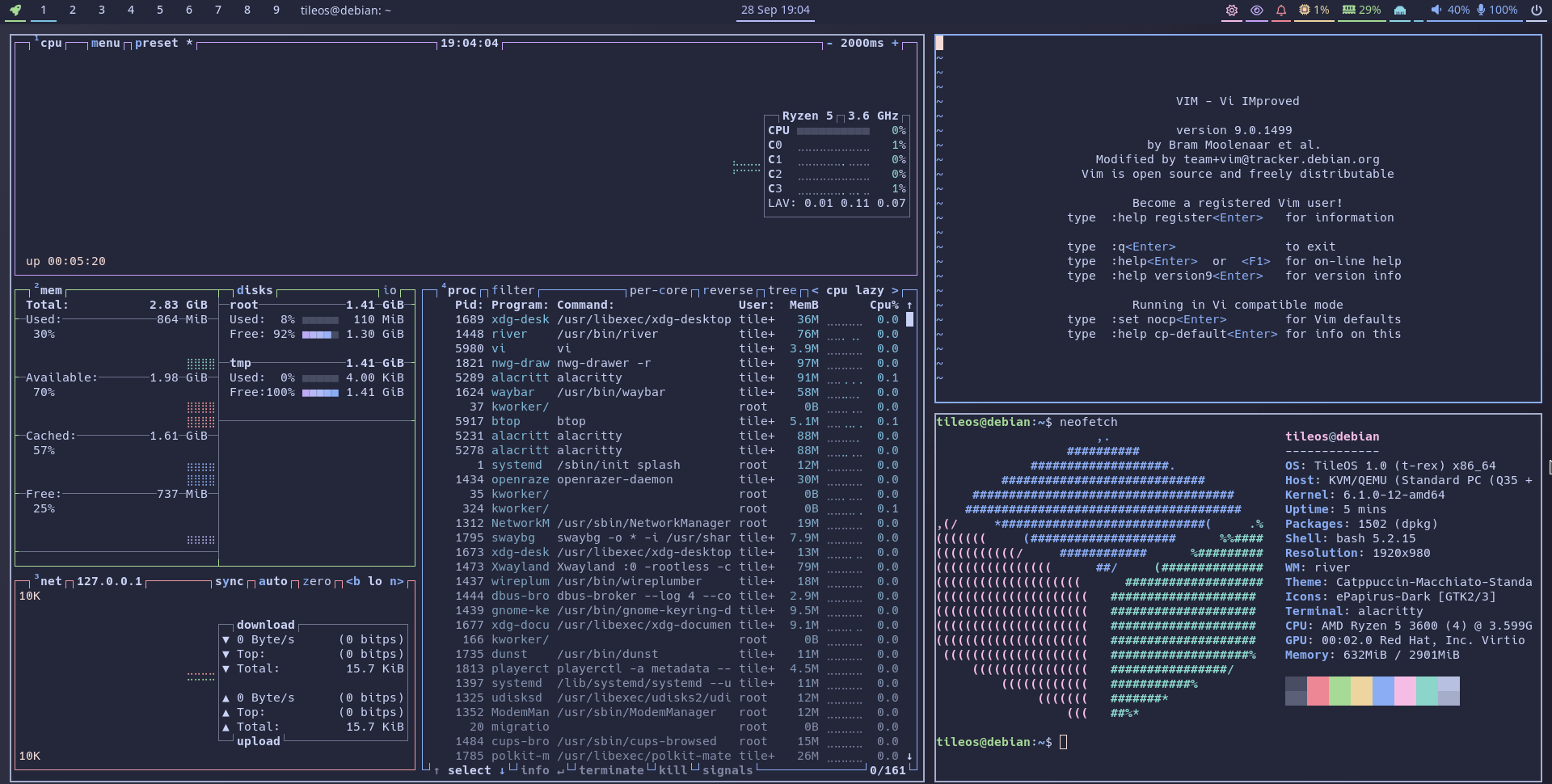 TileOS in action