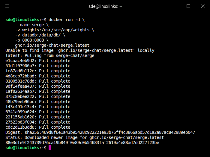 Installing Serge