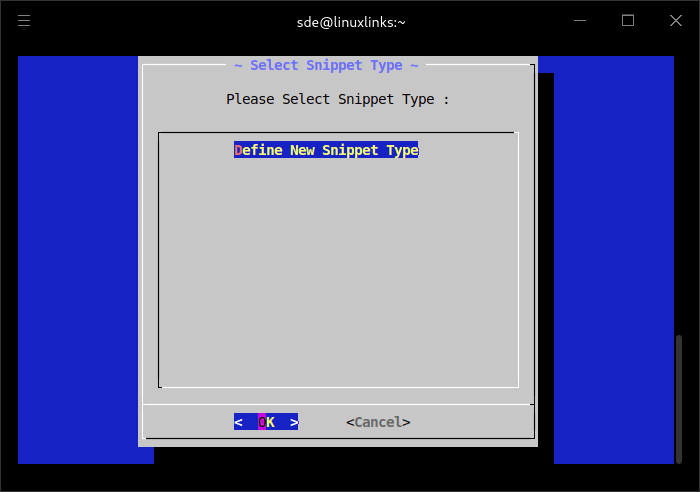 Snip is using dialog