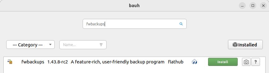 Installing fwbackups
