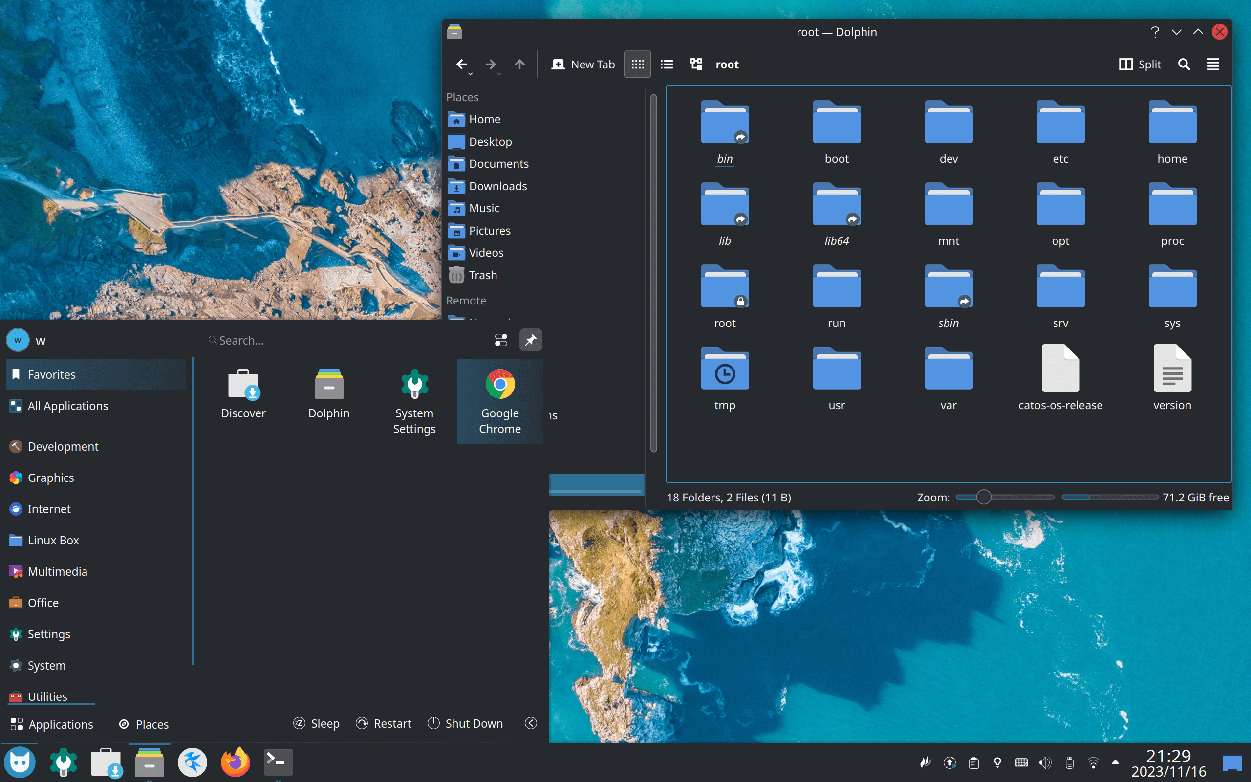 CatOS desktop