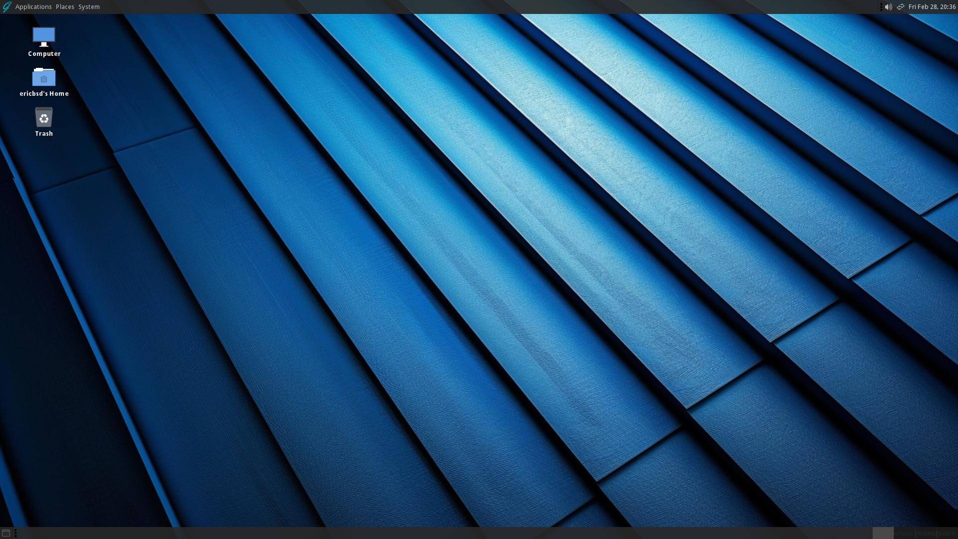GhostBSD desktop
