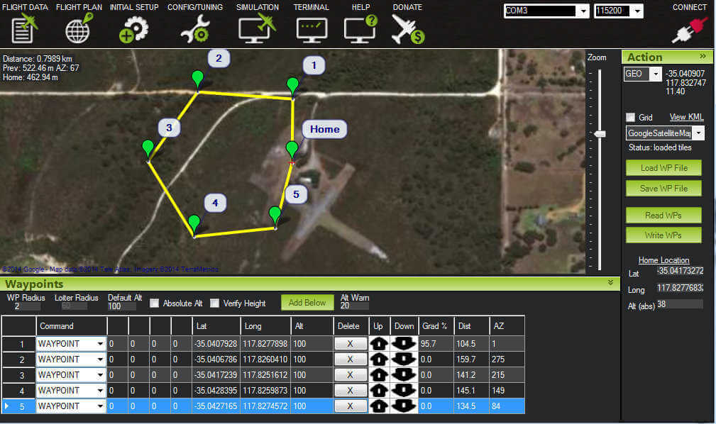 Mission Planner in action
