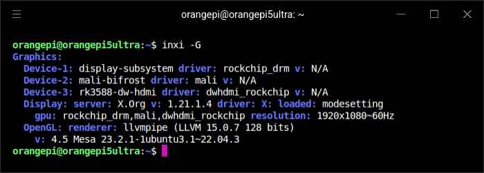 inxi output