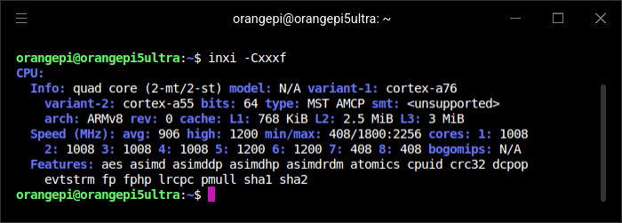 inxi output