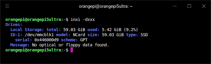 inxi output