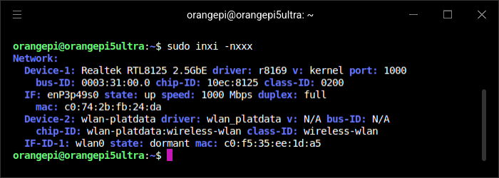 inxi output
