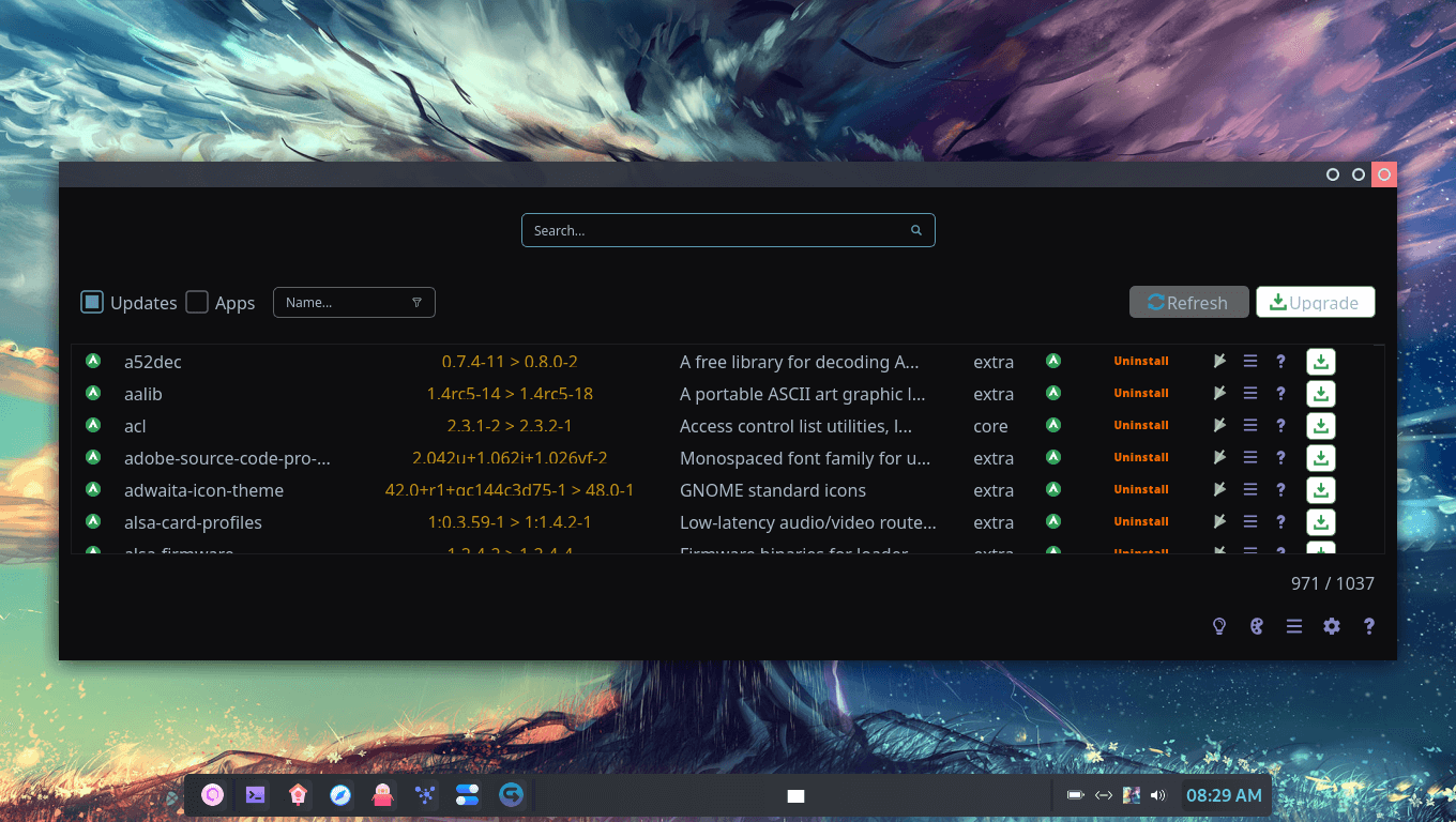 Peux OS desktop