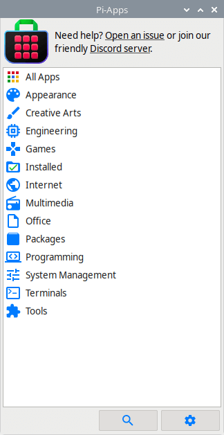 Pi-Apps frontend