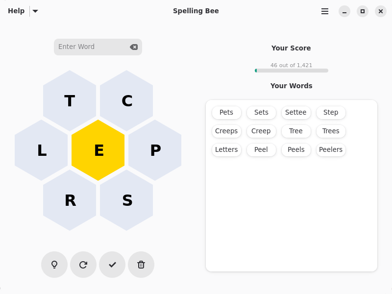 Spelling Bee in action