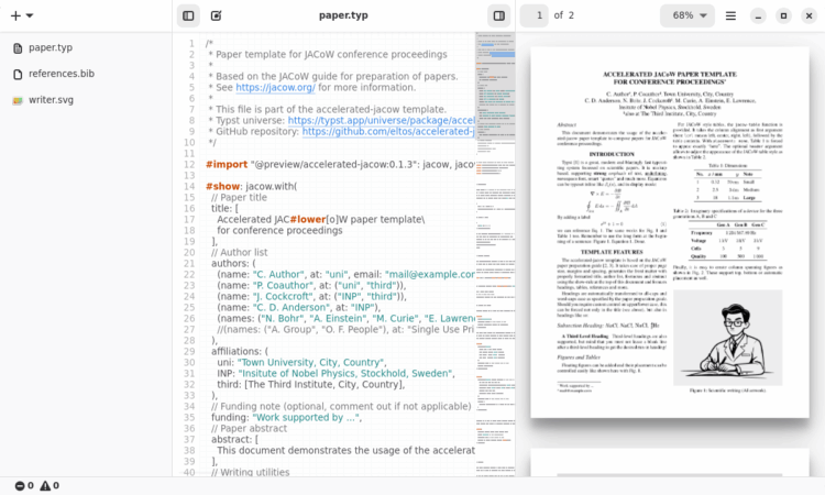 Typewriter - create documents with typst - LinuxLinks