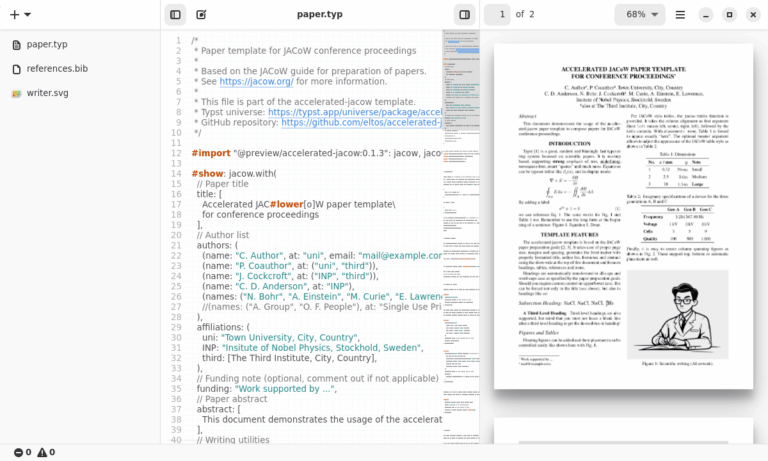 Typewriter - create documents with typst - LinuxLinks