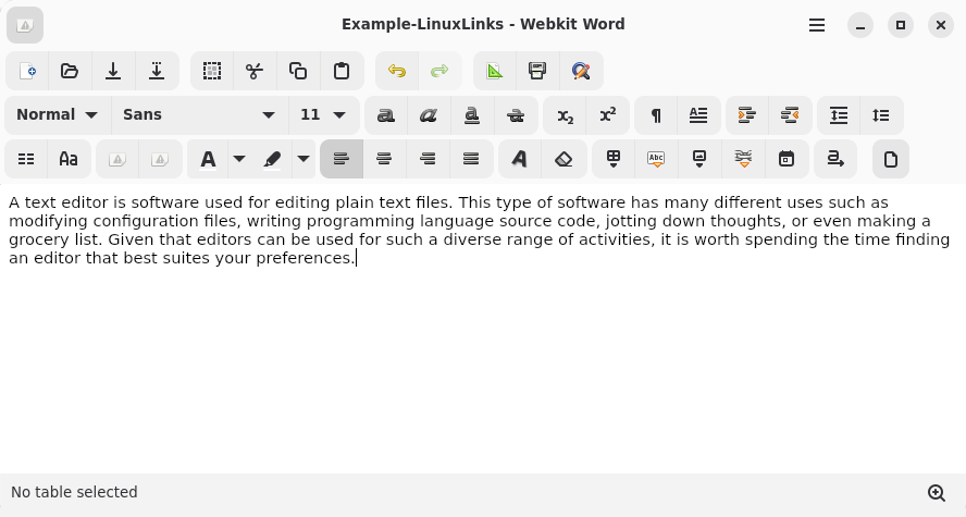 Webkit Word in action