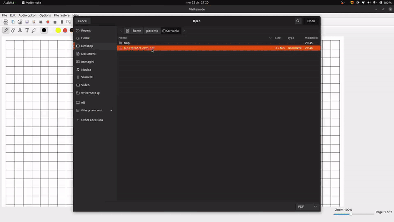Writernote in action