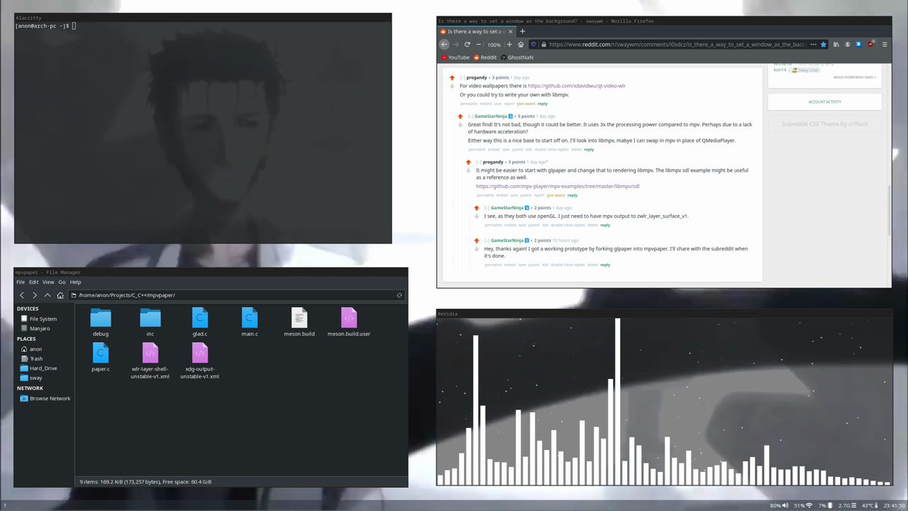 mpvpaper in action