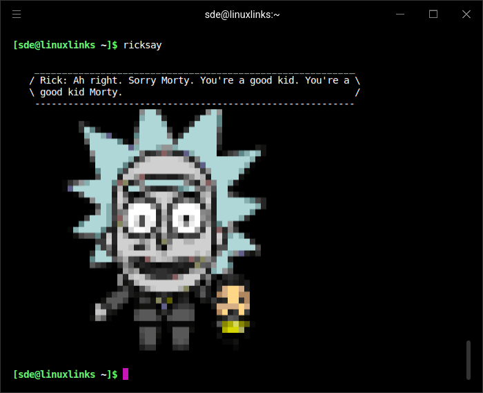ricksay in action