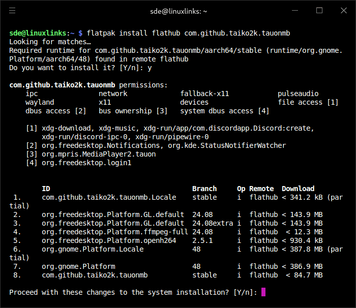 Installing Tauon on the Raspberry Pi 5
