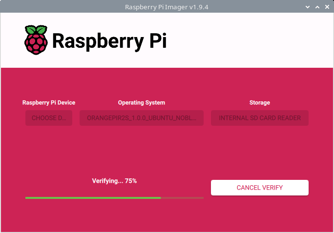 Verifying the image