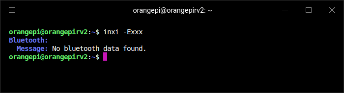 OrangePi RV2 - inxi output