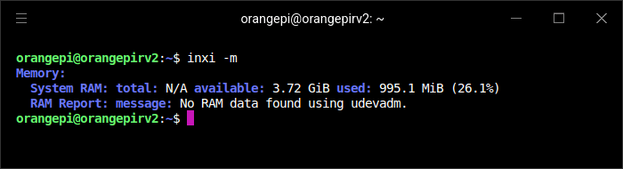 OrangePi RV2 - inxi output
