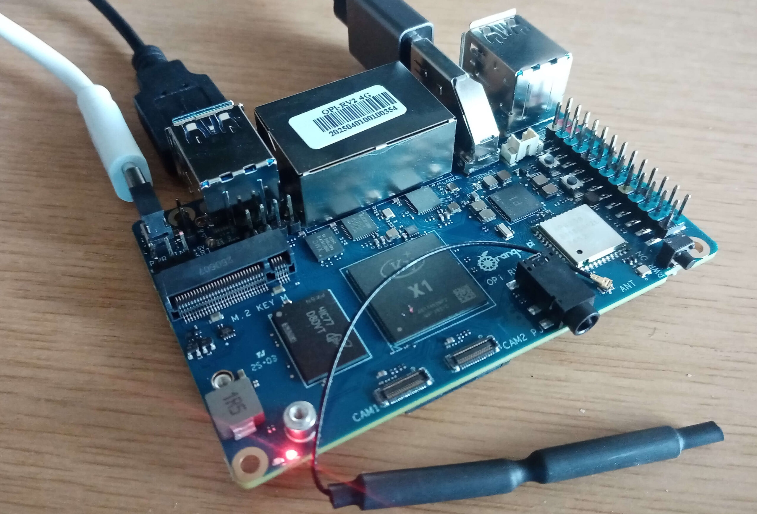 OrangePi RV2 in action