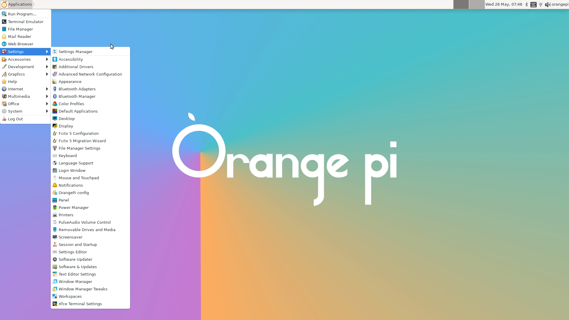 Ubuntu running on the OrangePi 5 Max