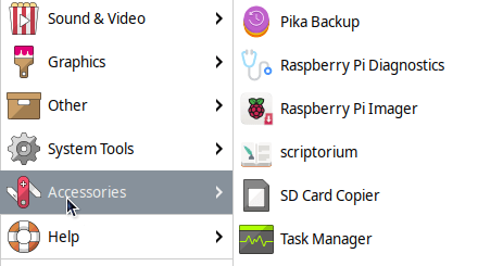 Menu entry created