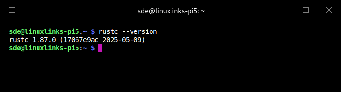 rusc --version